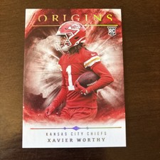 Xavier Worthy RARE ROOKIE RED COLOR BLAST INVESTMENT SSP PANINI CHIEFS ROY MINT