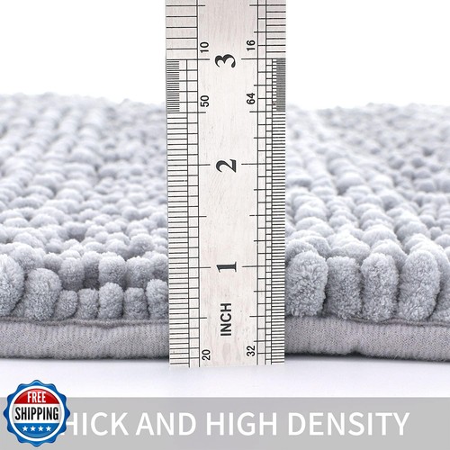 Bath Mat for Bathroom Ultra-Soft Machine Washable Rugs for Shower Room with N - Picture 3 of 5