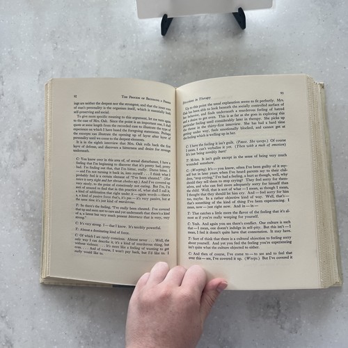 On Becoming a Person by Carl R. Rogers / 1961 Hardcover - Foto 7 di 13