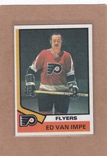 1974-75 TOPPS HOCKEY ED VAN IMPE #85 FLYERS EXMT *A45372