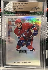 2016-17 Leaf Metal Hockey Pre-Production Proof Prismatic-Kailer Yamamoto-# 1of 1