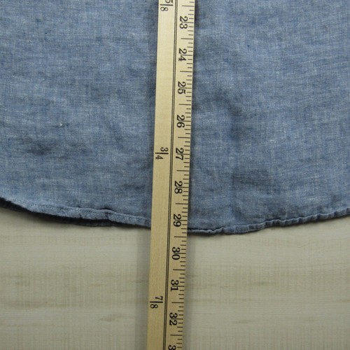 Rodd & Gunn Shirt Men Large Blue Linen Hemp Chambray Button Up Sports Fit Light - Picture 9 of 12
