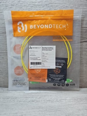 BeyondTech PureOptics Optical Fiber Patch Cable OS1 9/125μm Simplex 3.28ft