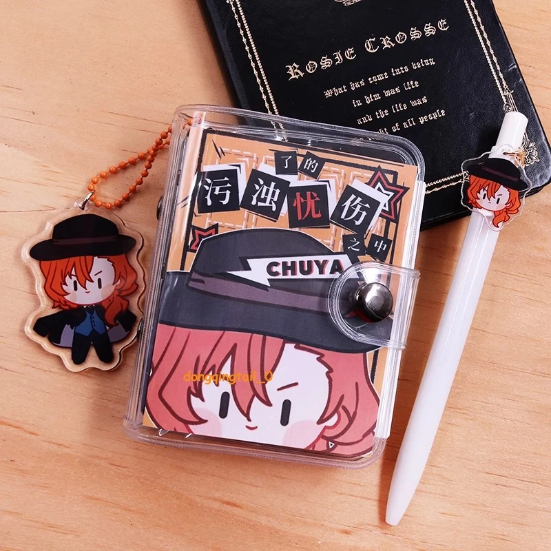 Bungo Stray Dogs Anime Notepad Nakahara Chuuya Stationery Mini Diary Cute Gift - Image 2 of 4