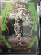 2023 Panini Select - Premier Level Babe Herman #107 Neon Green Prizm /75