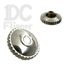 Omega Watch Crown 5.0 x 2.7mm White, Dome, Tap 10 0.90 , Dress Crown, NOS Read 