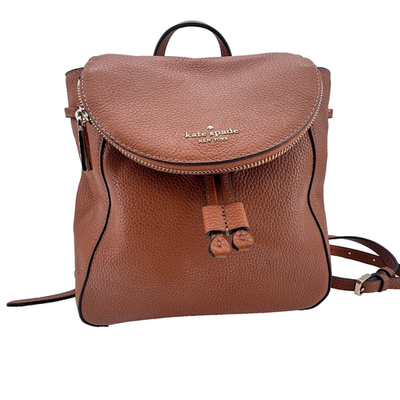Kate Spade New York Brown Pebbled Leather Mini Backpack  display picture 2