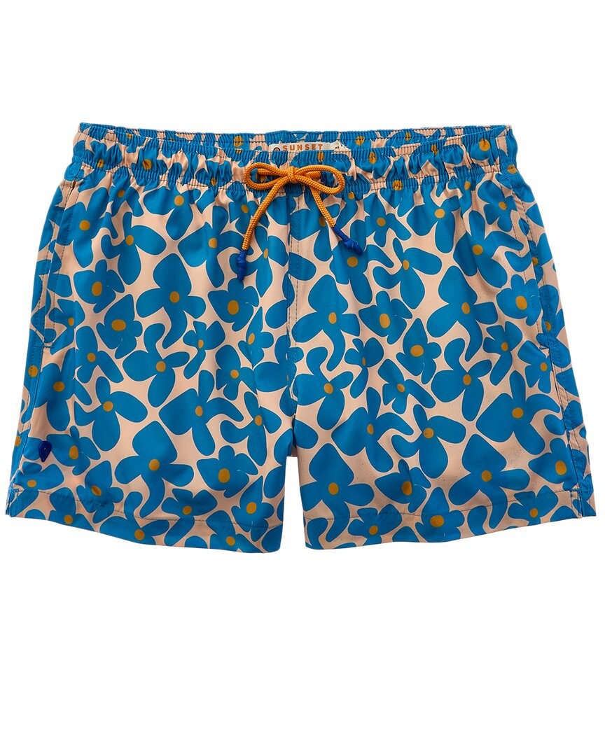 Мужские плавки из микрофибры с принтом Закат и виноградная лоза