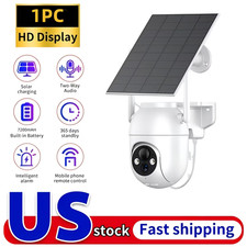 4MP Wireless Solar Powered Camera Outdoor WiFi 2.5K PTZ Home Security Camera