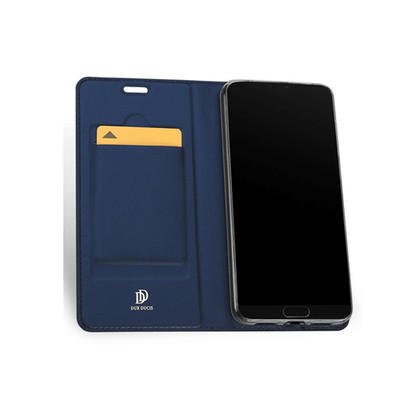DUX Flip Tasche PU Wallet Schutzhülle Handyhülle für Samsung Galaxy S8 Plus blau