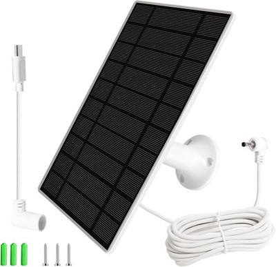 Solarmodul Für Ring Kamera,6W Kamera Solarpanel Kompatibel Mit Ring Spotlight Ca