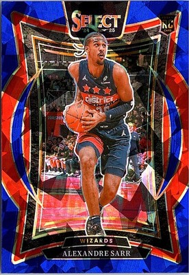 2024-25 Panini Select #73 Alexandre Sarr Blue Cracked Ice Prizm | eBay