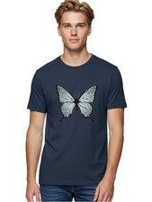 Butterfly-4 Mens Graphic Tee, 100 Cotton, Casual Summer Wear