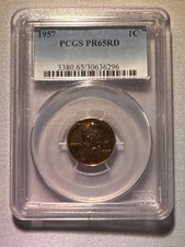 1957 Lincoln Wheat Penny Pcgs Ms 65 Rd 1957 Lincoln Wheat Penny Pcgs Ms 65 Rd