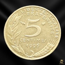 France – 1996 4 plis – 5 centimes Marianne (N1656)