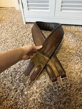 Brown Leather English Girth 50” Crump