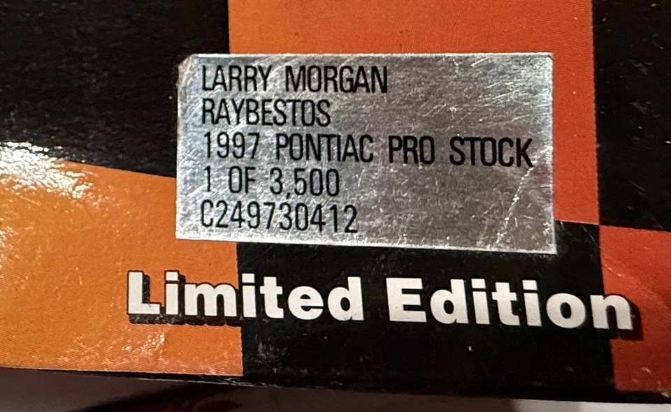 LARRY MORGAN, RAYBESTOS, 1/24 RCCA-ACTION 1997 PONTIAC PRO STOCK - Image 2 of 2