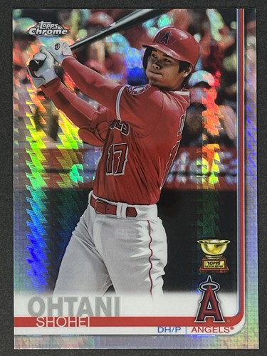 2019 Topps Chrome Shohei Ohtani Prism Refractor #1 Los Angeles Dodgers 2nd Year