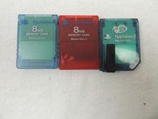 Lot of 3 Sony PlayStation 2 PS2 Magic Gate / Mad Catz Memory Card 8MB