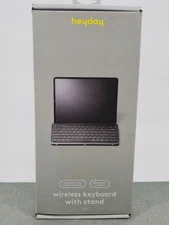 Heyday Wireless Bluetooth Tablet Keyboard Stands for iPad & Chrome OS