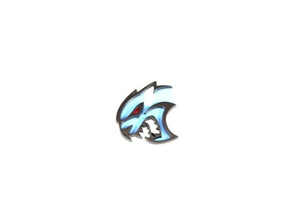Mopar ''Hellcat'' Dark Gray Left Side Front Fender Emblem