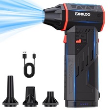 GOOLOO F5S Compressed Air Duster, 180000RPM Super Power, 3-Speed Adjustable