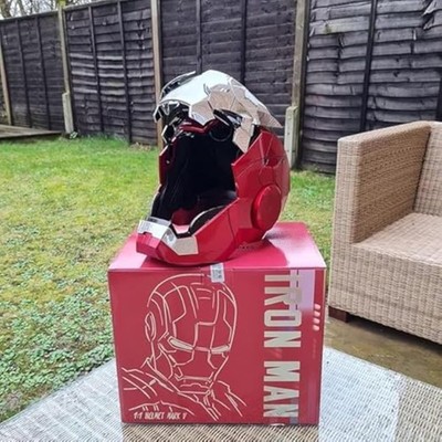 1:1 Iron Man MK5 Helmet Electronic Voice Activated Open&Close Mask Autoking