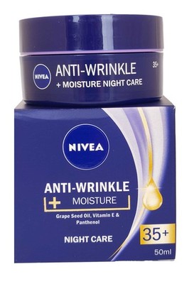 Nivea Nachtpflege Anti Falten Feuchtigkeitscreme 50ml Alter 35+ Hautpflege