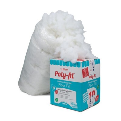 Premium Polyester Fiber Poly-Fil Polyester Fiberfill Stuffing 10Lb Box Bulk