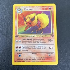 Pokémon TCG Flareon Jungle 3/64 Holo Rare 1st Edition LP) on eBay
