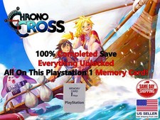 Chrono Cross Save PS1 100 Completed Unlocked Completed