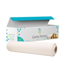 ROTOLO CARTA DA FORNO BISILICONATA 50 mt CON ASTUCCIO Fascia 40 cm ANTIADERENTE