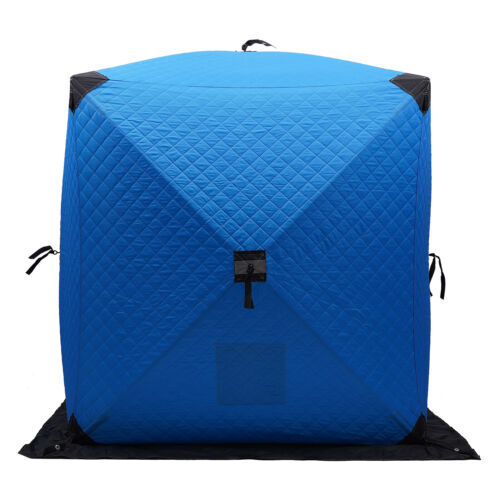 Tenda Pesca Ghiaccio Portatile Pesca Picnic Quadrata Libera Installazione Tenda 145*165cm - Foto 11 di 23