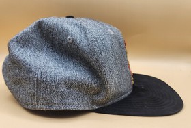 Super Mario Bros Nintendo NES GRAY PIXEL MARIO Flat Bill SnapBack Ball Cap Hat