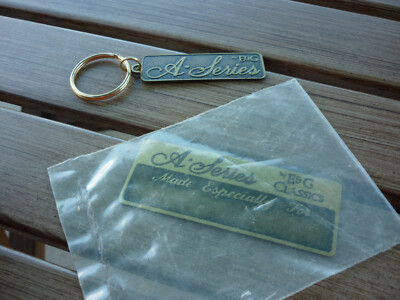A Series BY E&G GOLD LOGO BADGE & Keychain NOS RARE HTF Mercedes Cadillac