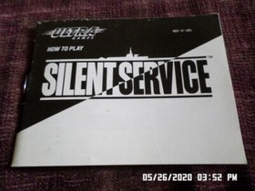 Silent Service w/ Instruction Manual (Nintendo NES Game)