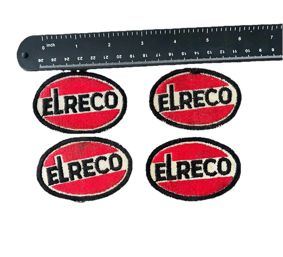 Lote De 5 De Colección Elreco Petróleo Gasolina Servicio Uniforme Sombrero Parche’s~Excelente Forma!!! Foto 3 de 3
