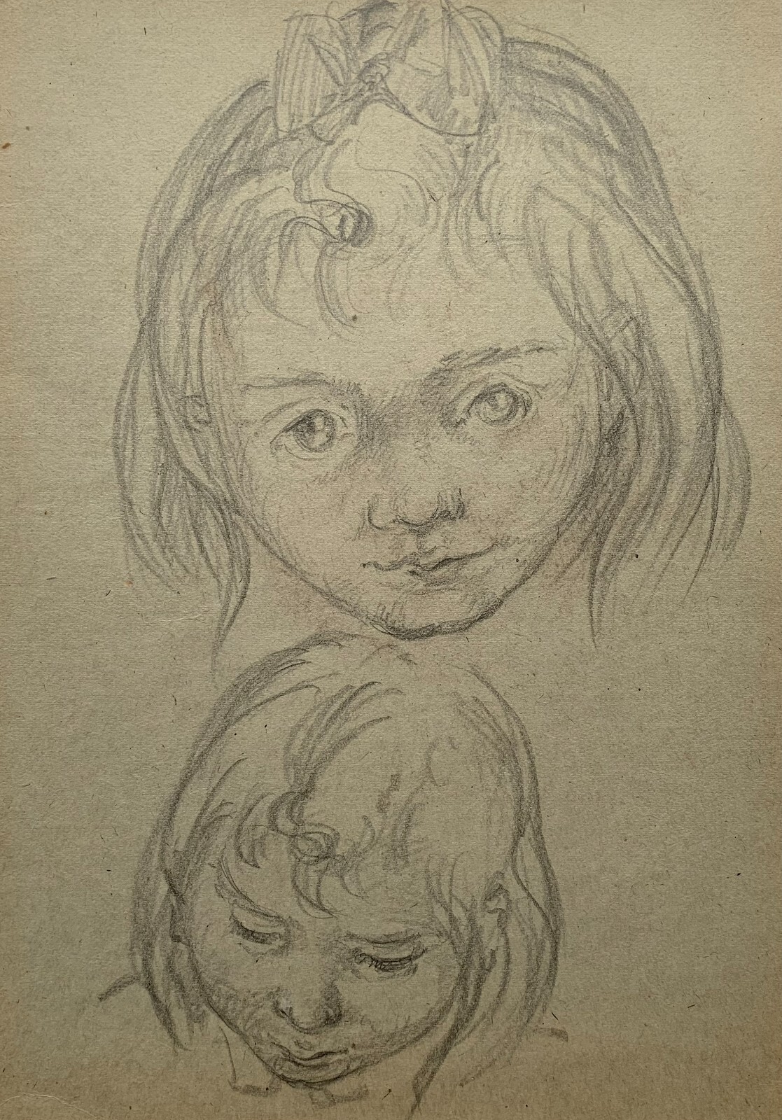 Dibujo Niña Pequeña Retrato 34,5 x 24 cm