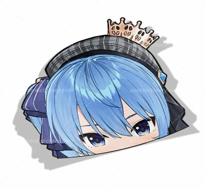 Hoshimachi Suisei Hololive Peeker Anime Stickers for Cars NEW