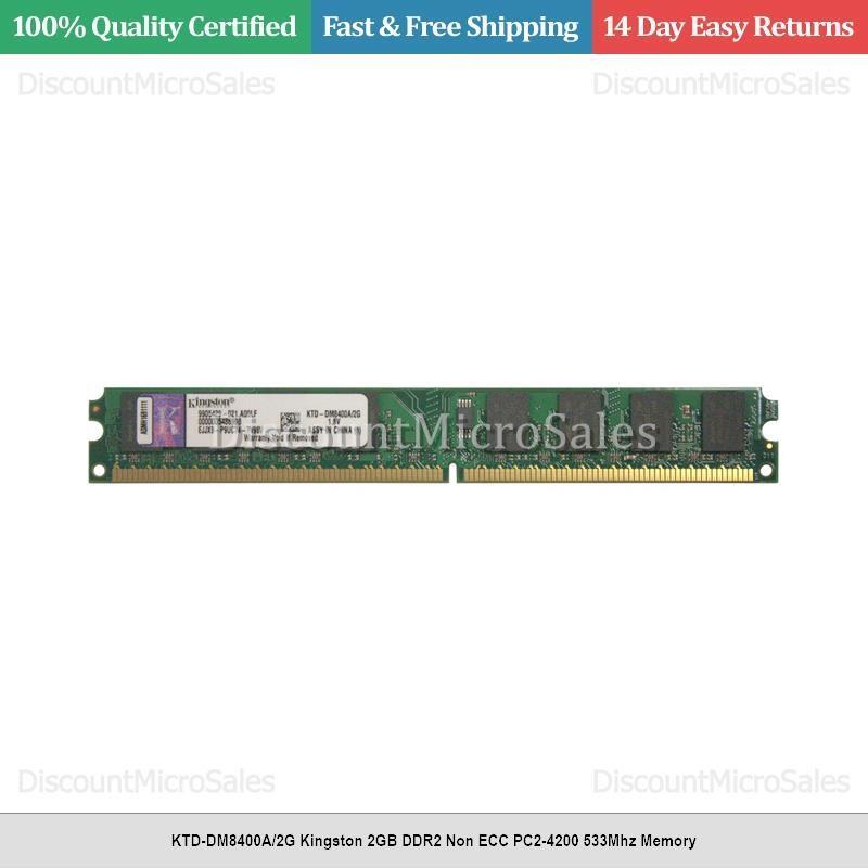 Kingston 2GB DDR2 Non ECC PC2-4200 533Mhz Memory KTD-DM8400A/2G