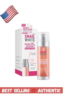 Snail Whit Serum Anti-Aging Double Boosting 2X Reduce Wrinkles Look Radiant