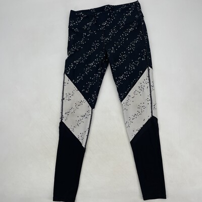 FABLETICS WOMEN S BLACK/WHITE BROGAN LEGGINGS