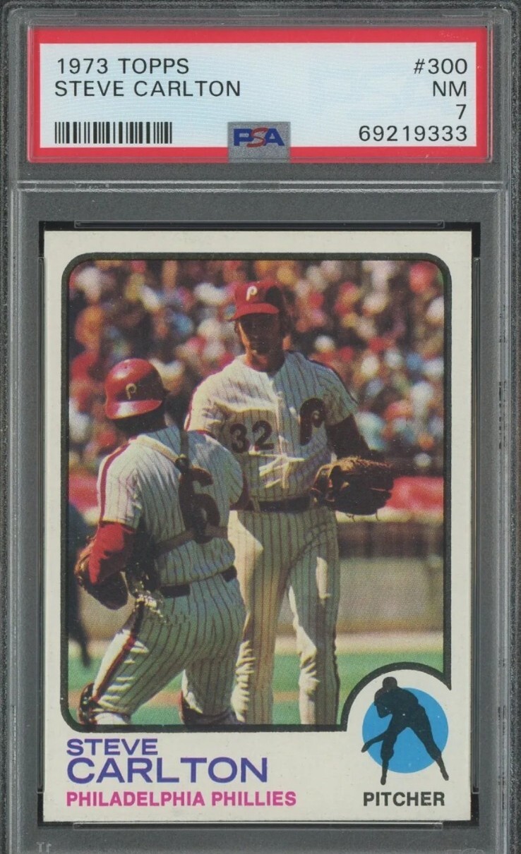 1973 Topps #300 Steve Carlton Philadelphia Phillies HOF PSA 7 NM