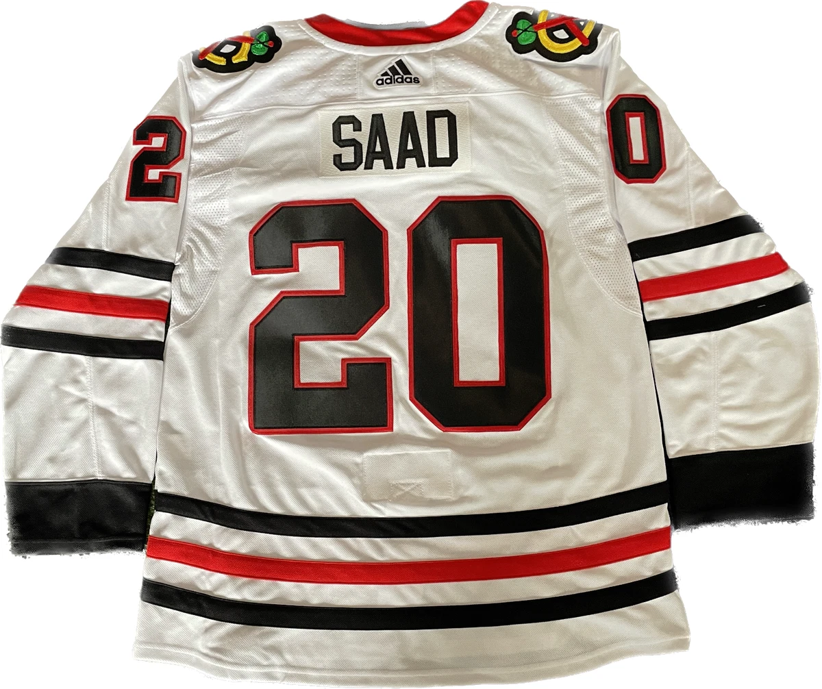 Brandon Saad 20 Unsigned AUTHENTIC Adidas Chicago Blackhawks