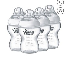 Tommee Tippee Closer to Nature Baby Bottles, 9oz, 4 Pack 0 m 