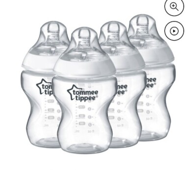 Tommee Tippee Closer to Nature Baby Bottles, 9oz, Pack m+