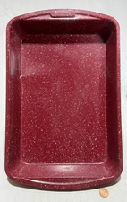 Good Cook 13 In X 9 In Bake & Roast Pan Speckled Red *READ*