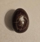 NICE AGATIZED DEEP RED JASPER CRYSTAL EGG POLISHED 9OZ. 2 5/8" X 1 7/8" SPECIMAN — photo 3