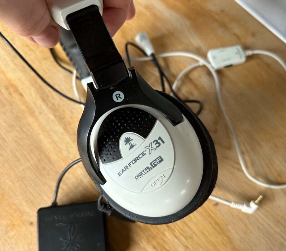 Turtle Beach X31 Ear Force headphones mic w/ digital RF unit