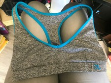 Jo  Jax Grey, blue, black Dancewear Athletic Sports Bra size S